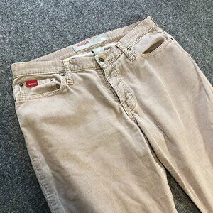 Vintage Hollister Pants 30x32 Women Brown Corduroy Mid Rise Flare Leg Skate Y2K